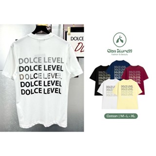 Áo Thun Dolce Lever Tráng Gương , Áo Phông Cộc Tay Nam Nữ Dễ Mặc