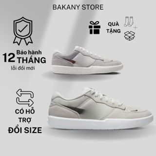 Giày Thể Thao Màu Xám Vệt Đỏ Đen, Giày Sneaker Nam Nữ Basics Dễ Phối Đồ Form Chuẩn Full Box Bill
