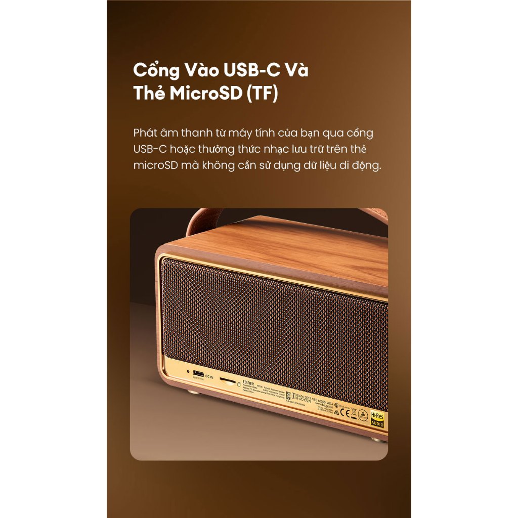 Loa Bluetooth EDIFIER MP330 | Công Suất 40W | Thời Gian Sử Dụng Đến 19H | Âm Thanh 360 | Bảo Hành 15 Tháng | BigBuy360 - bigbuy360.vn