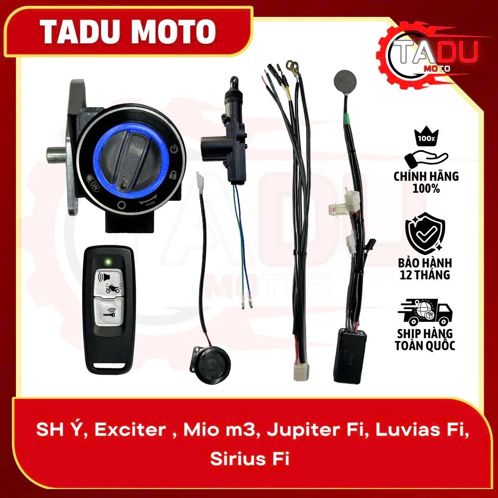 Bộ Khoá Smartkey Dành Cho Xe SH Ý,EXCITER150,MIO M3,SIRIUS FI,LUVIAS,JUPITER