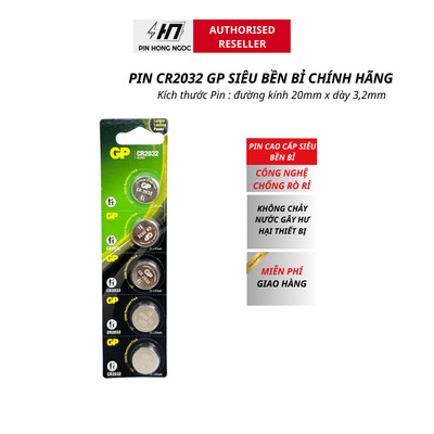 Pin GP CR2032 3V siêu bền bỉ - Hàng chính hãng