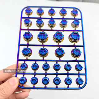 Chụp Ốc Xi Màu Titan Trang Trí Xe Máy [ 1 Bộ 30 cái ]