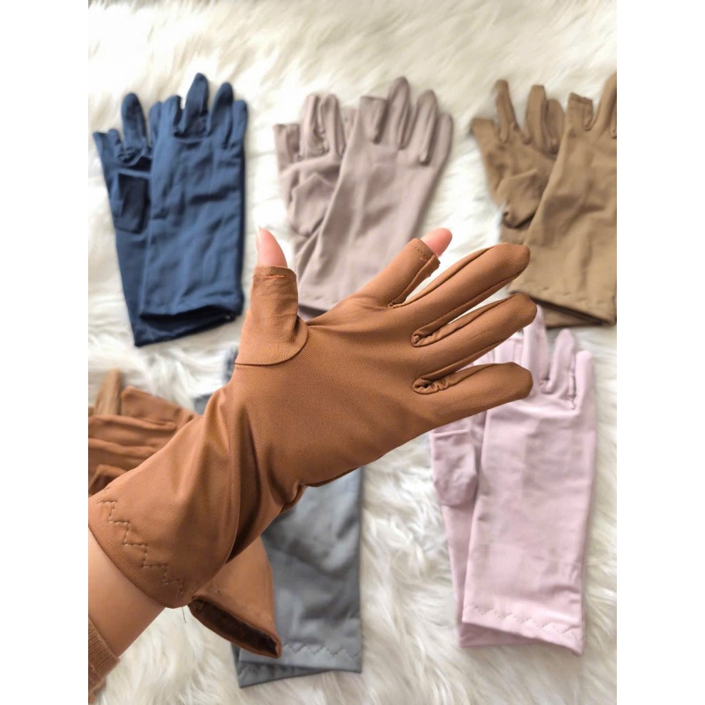 Combo bao tay vải thun Lạnh Cao Cấp cắt 2 ngón mát lạnh chống nắng