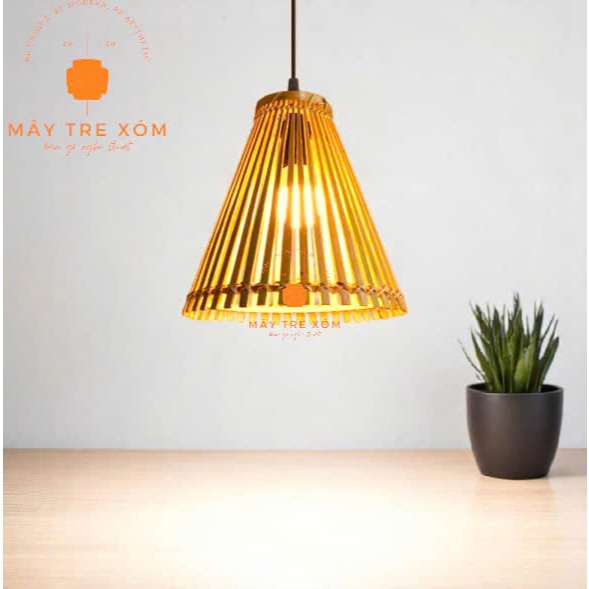Đèn nơm tre - đèn tre trang trí thả trần