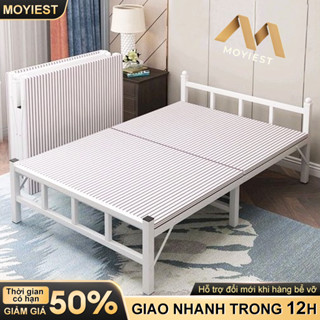 190cm Giường gấp khung sắt nằm chắc chắn Giường xếp gọn thông minh, Giường gấp ngủ trưa văn phòng