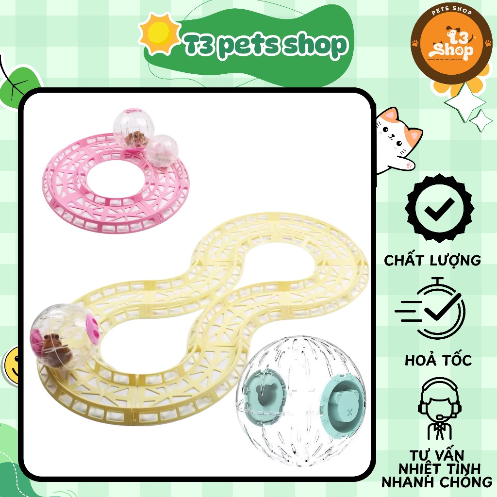 Đường ray banh chạy cho hamster - T3 PETS SHOP