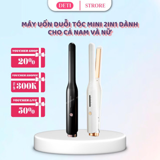 Máy duỗi tóc nam nữ, tóc tém, máy uốn tóc nam nữ bản nhỏ cao cấp có chỉnh nhiệt bản kẹp 1cm DETI