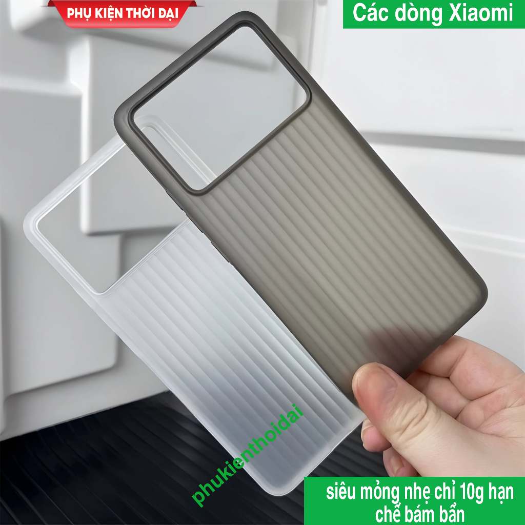 Ốp lưng Redmi K60 Ultra / K70 / K70 Ultra / K90 Pro Max / Xiaomi 13T vân sọc dọc mỏng nhẹ ôm máy hạn