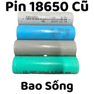 Pin 18650 tháo khối bao sống nhiều hãng sạc lại được chế đèn,quoạt tích điện,lưu trữ