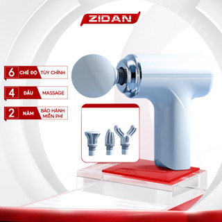 Máy massage cầm tay mini cao cấp có cảm biến Zidan chính hãng mát xa gun bộ máy giãn cơ đấm lưng nhỏ gọn  6 chế độ