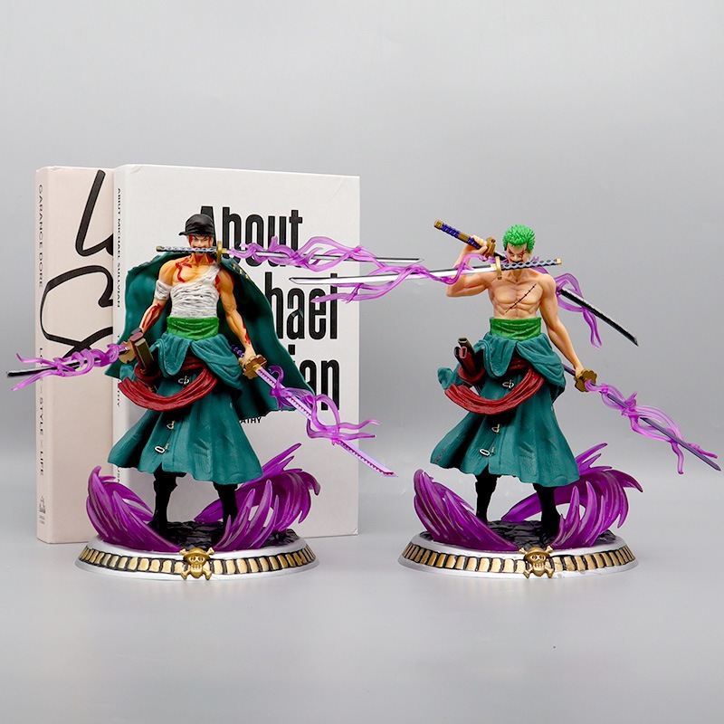 Mô Hình Zoro, Nhân Vật One Piece, Cao 22cm Full Box, Decor Trang Trí, Bộ Sưu Tập Nhân Vật Anime