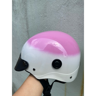 Nón mũ bảo hiểm 1/2 nửa đầu hai lai màu sơn bóng cao cấp phù hợp cả nam lẫn nữ,Freesize