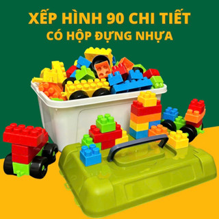  Bộ Đồ Chơi Xếp Hình Lắp Ráp 90 Chi Tiết Hàng Việt Nam Bộ Lắp Ghép Cho Bé Nhựa An Toàn 