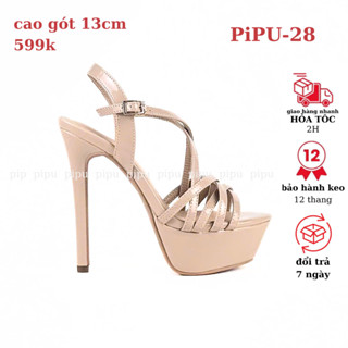 giày cao gót hoa hậu 13cm,sandals cao gót đế đúp thời trang,sự kiện,catwalk,pipu 028 gót nhọn 13cm