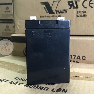[Hoả Tốc] Ắc Quy Vision CP1290 12V 9Ah Cho Nguồn Dự Phòng UPS - (PDC-TECH)