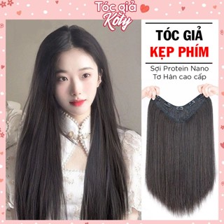 Tóc Giả Thẳng Dài 60cm Cho Nữ – Kẹp Phím Nửa Đầu, Suôn Mượt Tự Nhiên Như Thật