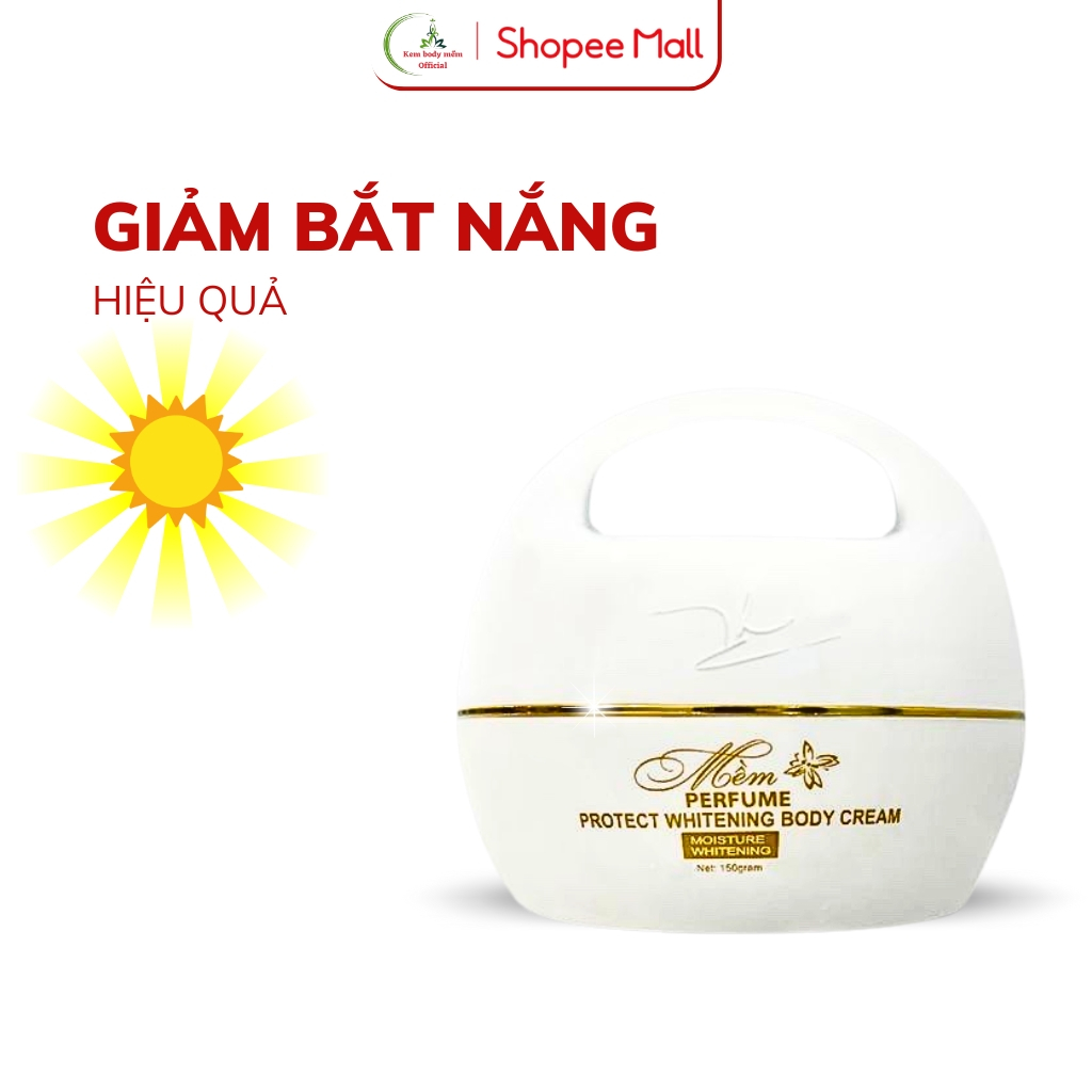Kem dưỡng trắng da body Mềm acosmetics, dưỡng trắng body, hương nước hoa 150g | BigBuy360 - bigbuy360.vn