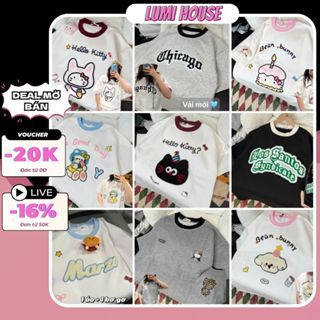 [LUMI HOUSE] Áo Phông Unisex Dễ Thương Nhiều Màu Form Vừa Vặn Dễ Mặc Dễ Phối đồ