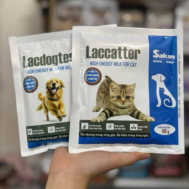 < 100gr > Sữa Sakan Laccatter / Lacdogter cho chó mèo