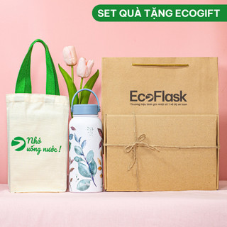Set quà tặng bình giữ nhiệt EcoFlask thiết kế Áo dài T13 cao cấp chính hãng - Bảo hành 3 năm