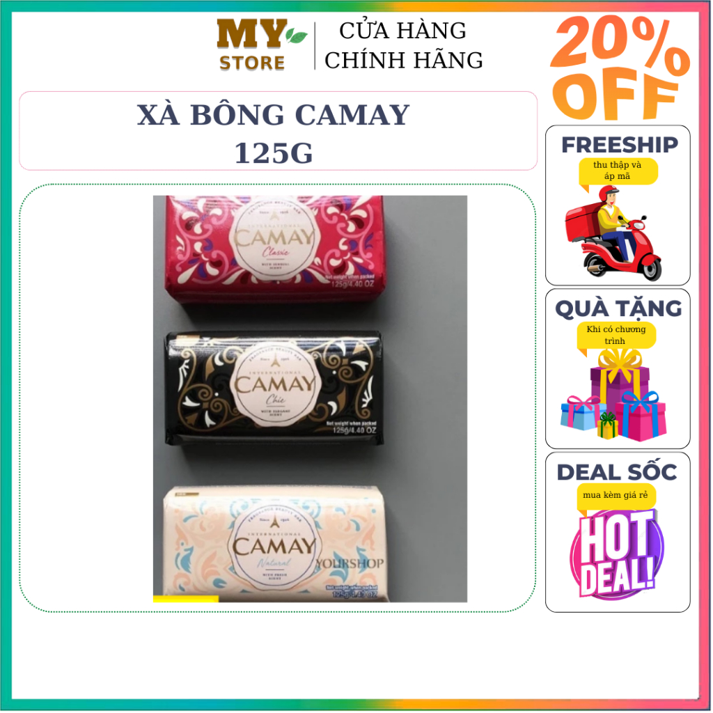 (Chính Hãng) Xà Bông Camay Nhập Khẩu Indonesia 125g