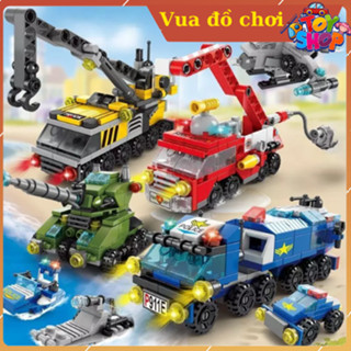 [75 Mẫu Mới] Đồ chơi lắp ráp mô hình Cảnh Sát / Cứu Hỏa / Máy Bay / Tàu Chiến 135-150 PCS ỏ TOYSHOP