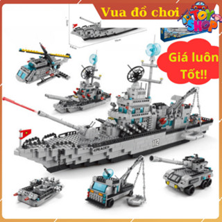 [1560 CHI TIẾT] Bộ đồ chơi lắp ráp 8 Mô Hình TÀU CHIẾN HẠM, CHIẾN THUYỀN PHÁT TRIỂN CHO BÉ LeleBrother