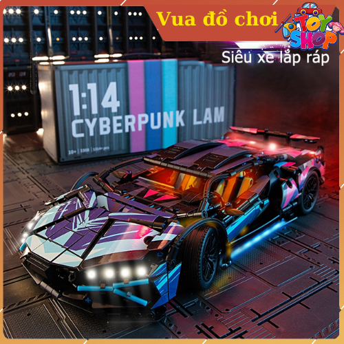 Mô hình lắp ráp siêu xe Lambo Cyberpunk