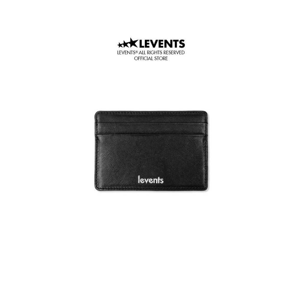 Ví Levents Card Holder/ Black Wallet Chất Simily Giả Da Unisex