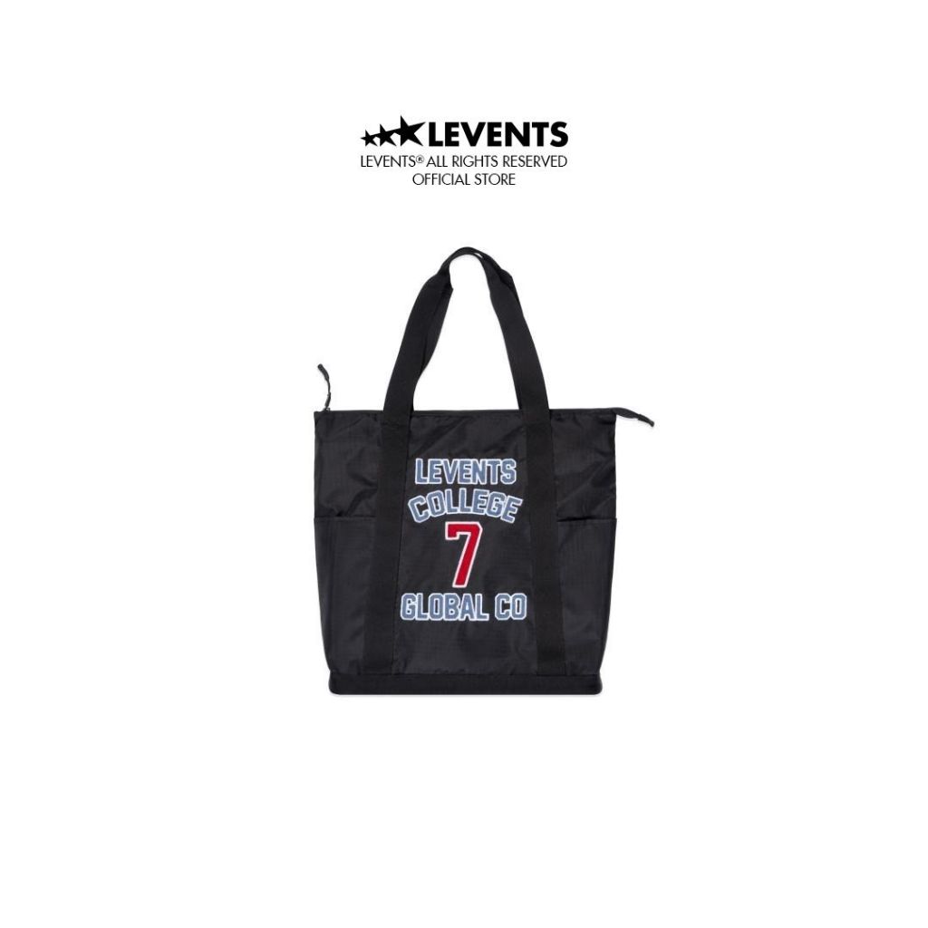 Túi Tote Levents College Nylon/ Black Chất Nylon Trượt Nước Unisex