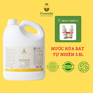 Nước Rửa Chén Bát Fuwa3e Hữu Cơ Enzyme Sinh Học Organic 3.8L An Toàn Cho Bé Bảo Vệ Da Tay
