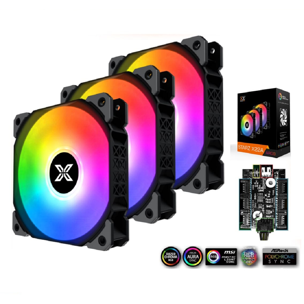 Fan Quạt Tản Nhiệt XIGMATEK X22A ARGB 12cm  Sync Main