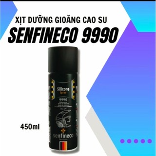 [CHÍNH HÃNG] - Xịt Dưỡng Cao Su Gioăng Cửa Ô Tô Senfineco 9990 Của Đức dung tích 450ml-Mẫu Mới