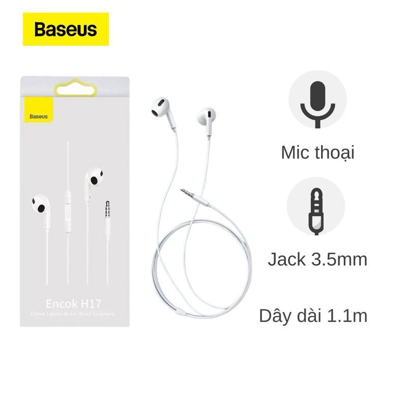 Tai nghe dây H17 Baseus