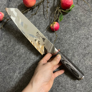 Dao bếp Akastuki bản lưỡi vát dài 34cm sắc bén