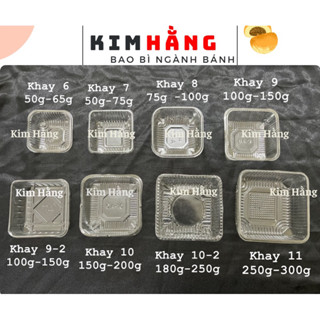 Set 100 khay đựng bánh trung thu , khay nhựa trong đựng bánh trung thu,...