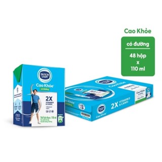  Thùng Sữa Uống Dutch Lady Cô Gái Hà Lan Cao Khỏe Có Đường Hương Dâu 48 hộp*110ml 
