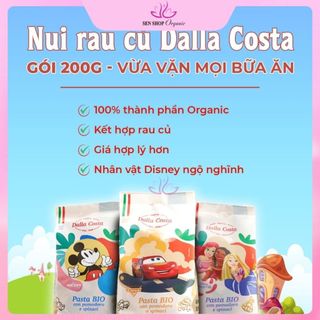 Nui rau củ hữu cơ dalla costa ý - gói 200gr