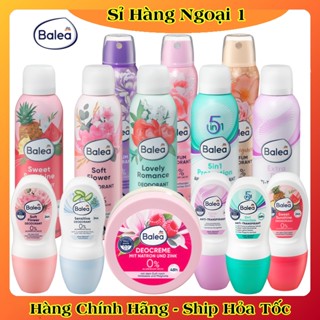 [CÓ CHE TÊN] Bộ Kem khử mùi hôi nách Balea Deocreme, xịt khử mùi nách, lăn khử mùi Balea Đức - Date mới Đủ Bill