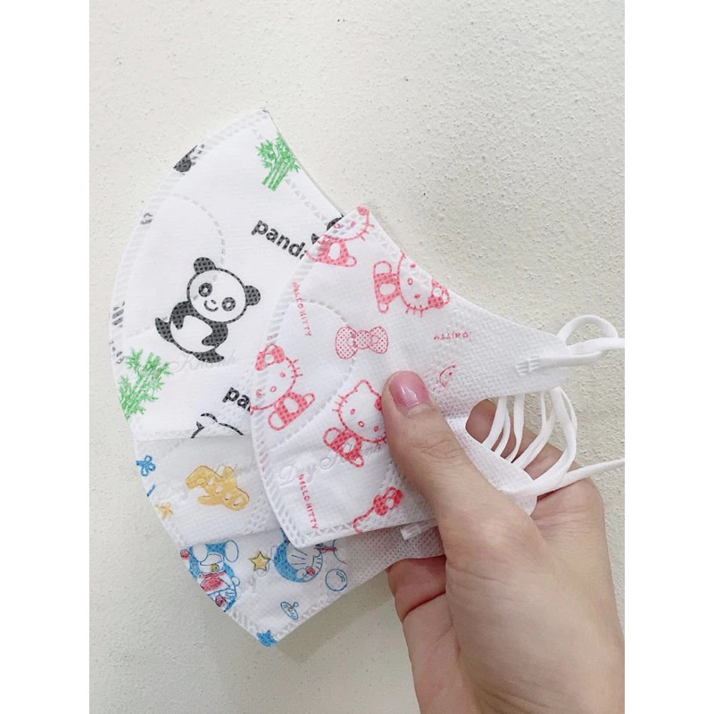 Sỉ siêu rẻ 100 chiếc (= 10 gói) khẩu trang 5d kid chính hãng (cho bé dưới 7 tuổi)