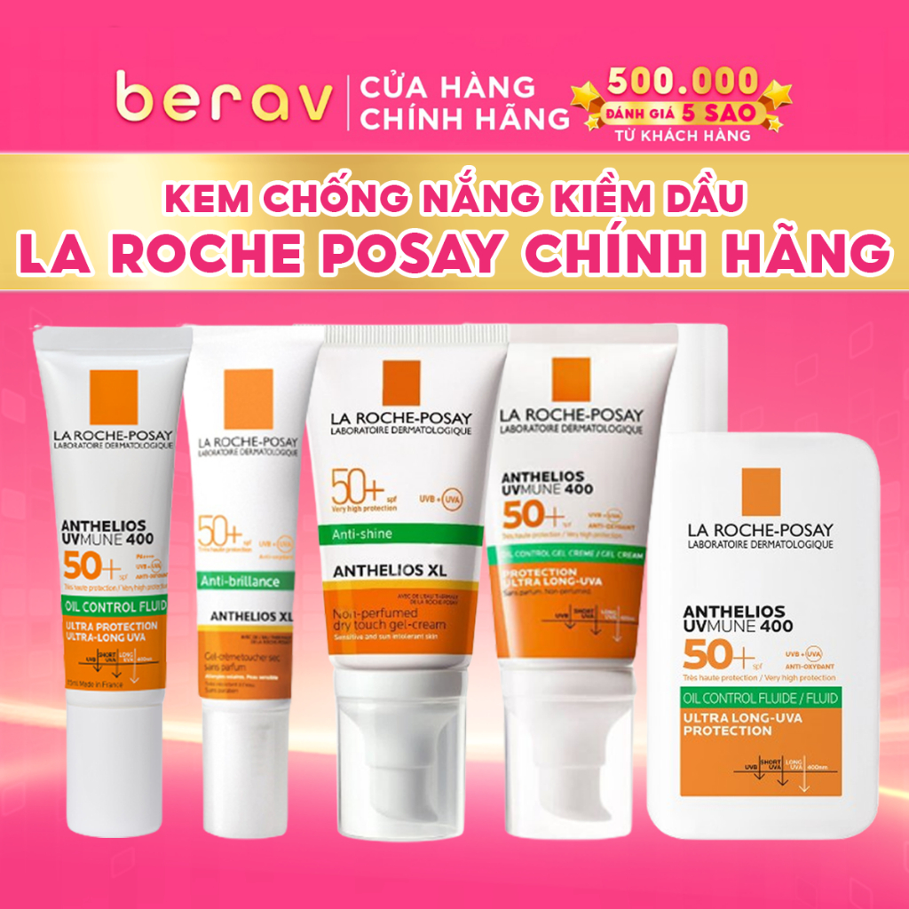 Kem Chống Nắng La Roche Posay kiềm dầu cho da dầu mụn Dry Touch Anthelios XL UVB UVA SPF 50+ (15/50ml)