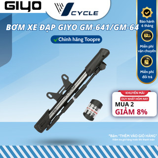  Chính hãnh Giyo  Bơm xe đạp Giyo GM-641 GM-64 áp suất 140psi bơm xe đạp mini treo khung xe  BẢO HÀNH 6 THÁNG  