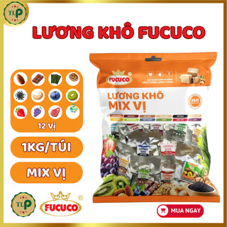 Lương Khô Mix 12 Vị Fucuco Ăn Vặt Dinh Dưỡng Tốt Cho Sức Khỏe Túi 1Kg