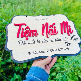   25 x 35 cm  Bảng gỗ decor chữ nổi Bảng hiệu chữ nổi decor quán shop...nội dung theo yêu cầu sang trọng và bắt 