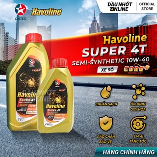  Dầu nhớt xe số - Caltex Havoline Super 4T Semi-Synthetic 10W-40 
