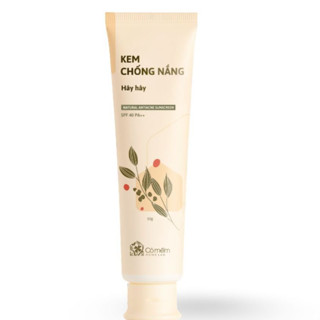 Kem Chống Nắng Nâng Tone Thiên Nhiên  An Toàn Cho Mọi Loại Da Khô Dầu Hây Hây SPF 40, PA ++ Cỏ Mềm 60g