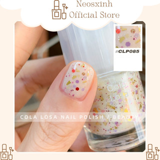 Sơn Móng Tay Cola Losa 8.5ml Tự Khô Ngũ Cốc Charm Hạt Nhũ Bạc - Neosxinh Nails