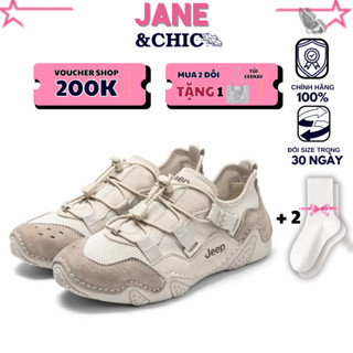 [Có sẵn AUTH] Giày Jeep Mary Jane Running Umber Giày Sandal Đế Bệt 2,5cm Quai Dán Dành Cho Nữ PX241WAS964