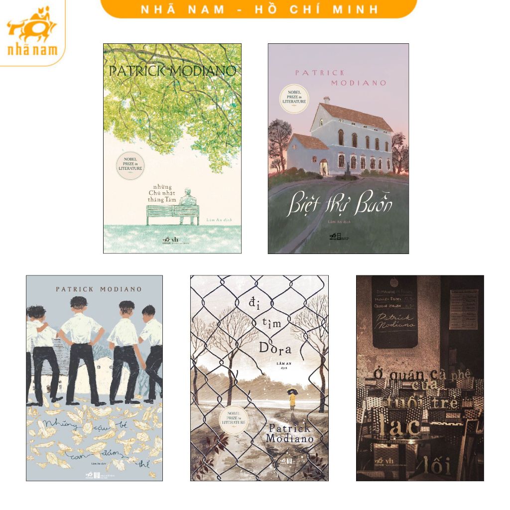 Sách - Series tác giả Patrick Modiano - Nhà văn đoạt giải Nobel Văn Chương - NNB