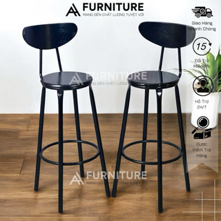  Ghế Quầy Bar Ban Công Cao 75cm – Ghế Bar Chụp Ảnh Quán Cafe Quầy Thu Ngân | Nội Thất Anh Hoàng 